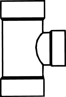 T-stuk 110x75x110 90° mof/mof/mof
